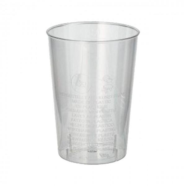 Plastikbecher 0,1 l Ø 5,5 cm · 7,5 cm glasklar